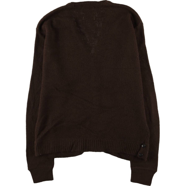 Montgomery Ward Acrylic Knit Cardigan, Men's Size L Oron Acrylic brown type Vintage Second Hand