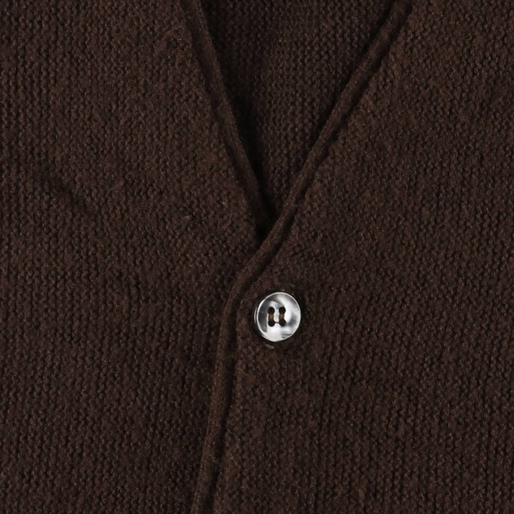 Montgomery Ward Acrylic Knit Cardigan, Men's Size L Oron Acrylic brown type Vintage Second Hand