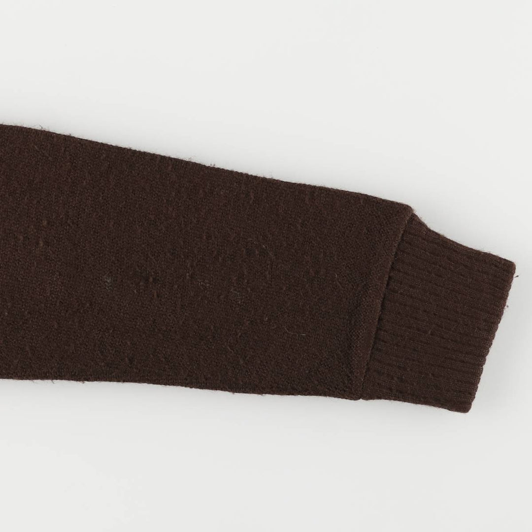 Montgomery Ward Acrylic Knit Cardigan, Men's Size L Oron Acrylic brown type Vintage Second Hand