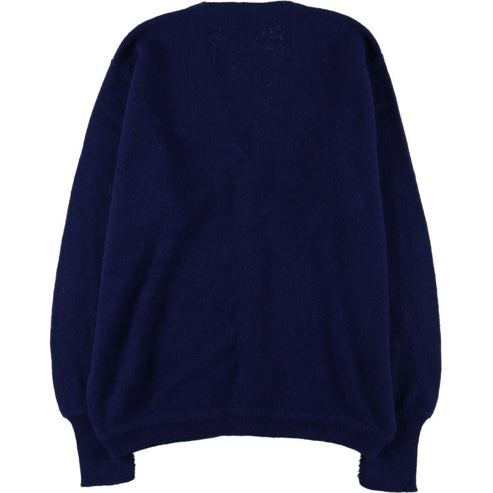 Vintage 1970'S Kimberton Pickering knit cardigan, size M, men's unclear navy blue type Vintage Second Hand