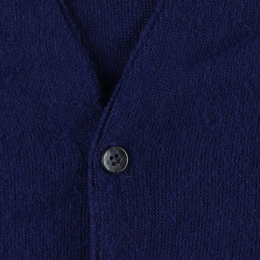 Vintage 1970'S Kimberton Pickering knit cardigan, size M, men's unclear navy blue type Vintage Second Hand