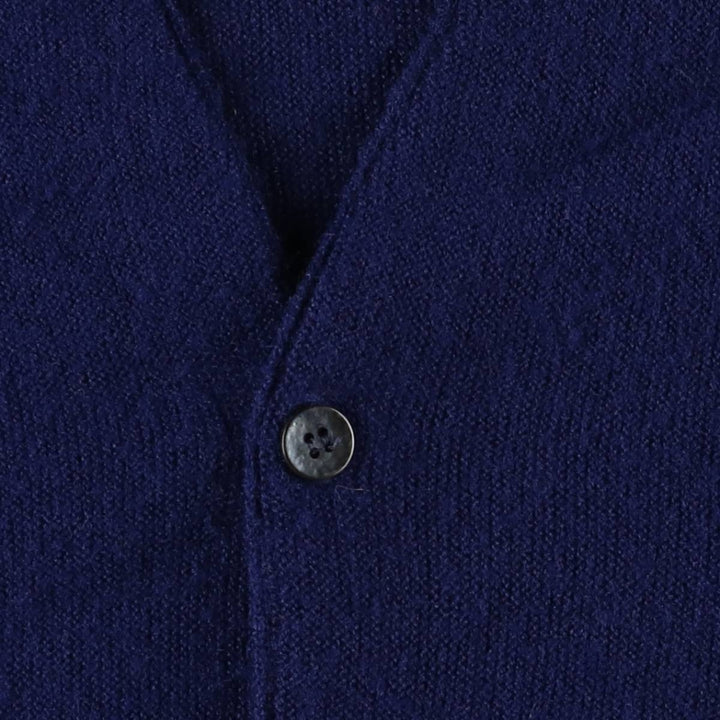 Vintage 1970'S Kimberton Pickering knit cardigan, size M, men's unclear navy blue type Vintage Second Hand