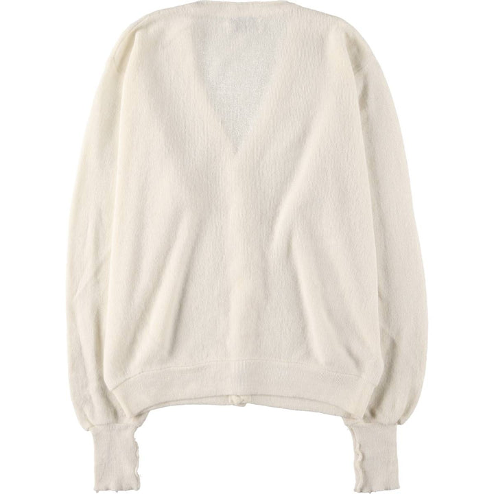 Vintage 1970'S Lacoste IZOD acrylic knit cardigan, men's size XL Oron Acrylic unbleached Vintage Second Hand