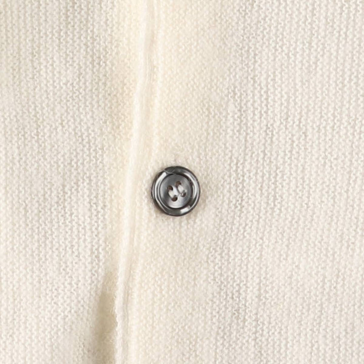 Vintage 1970'S Lacoste IZOD acrylic knit cardigan, men's size XL Oron Acrylic unbleached Vintage Second Hand