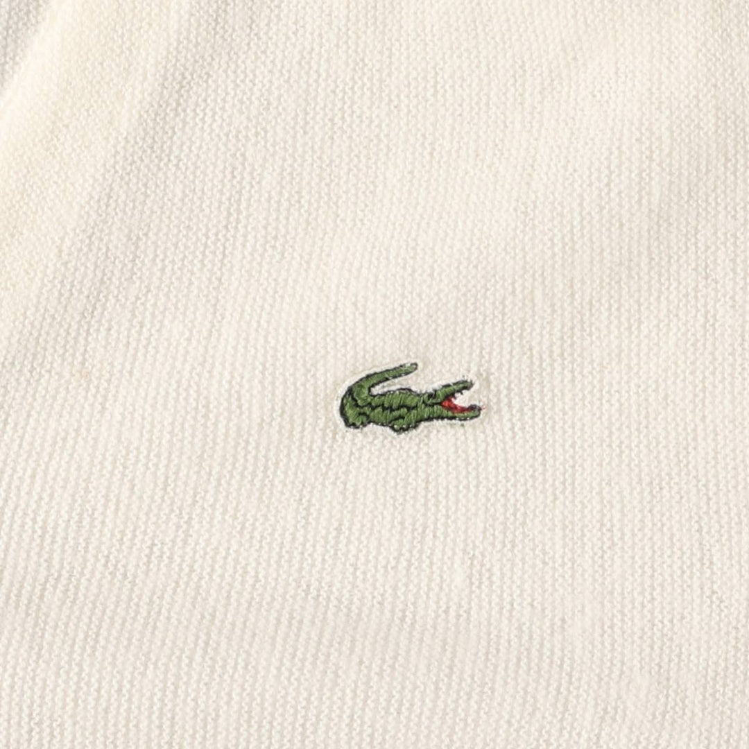 Vintage 1970'S Lacoste IZOD acrylic knit cardigan, men's size XL Oron Acrylic unbleached Vintage Second Hand