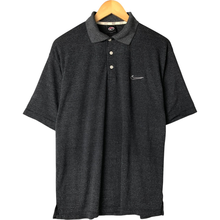 Nike short sleeve polo shirt, men's size XL unclear Charcoal Vintage Second Hand