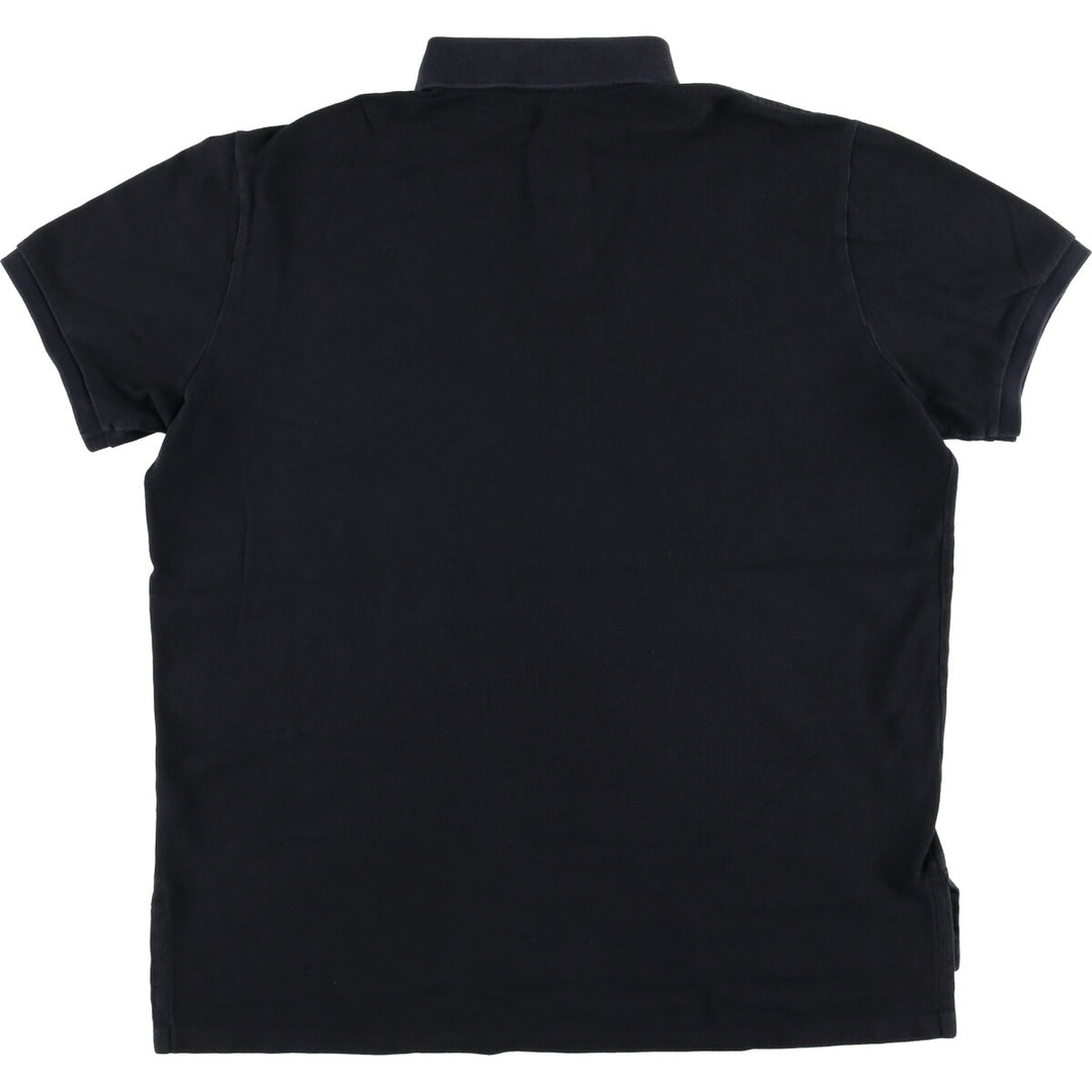 Ralph Lauren POLO RALPH LAUREN CUSTOM FIT short sleeve polo shirt men's XL equivalent cotton black type Vintage Second Hand
