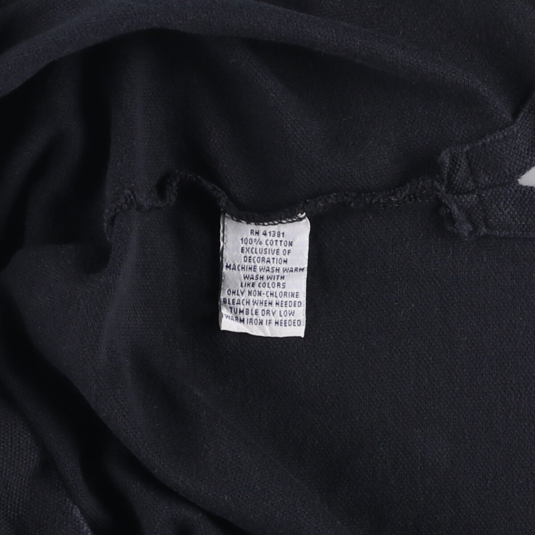 Ralph Lauren POLO RALPH LAUREN CUSTOM FIT short sleeve polo shirt men's XL equivalent cotton black type Vintage Second Hand