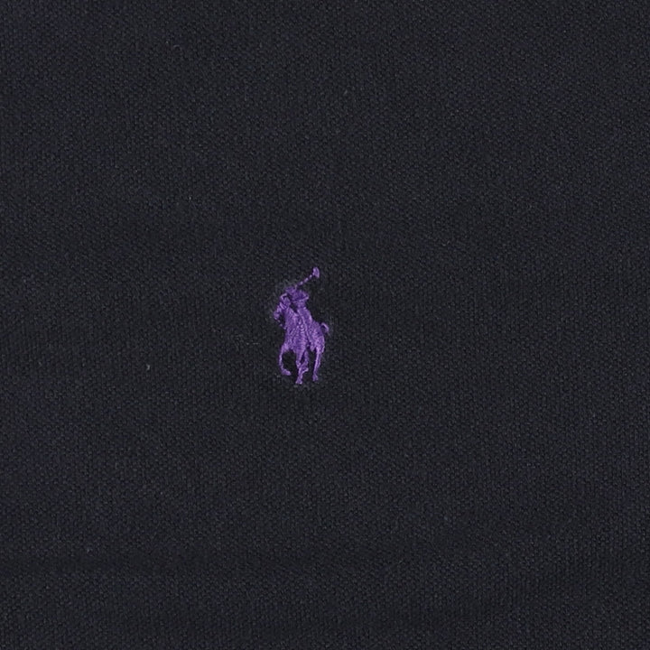 Ralph Lauren POLO RALPH LAUREN CUSTOM FIT short sleeve polo shirt men's XL equivalent cotton black type Vintage Second Hand