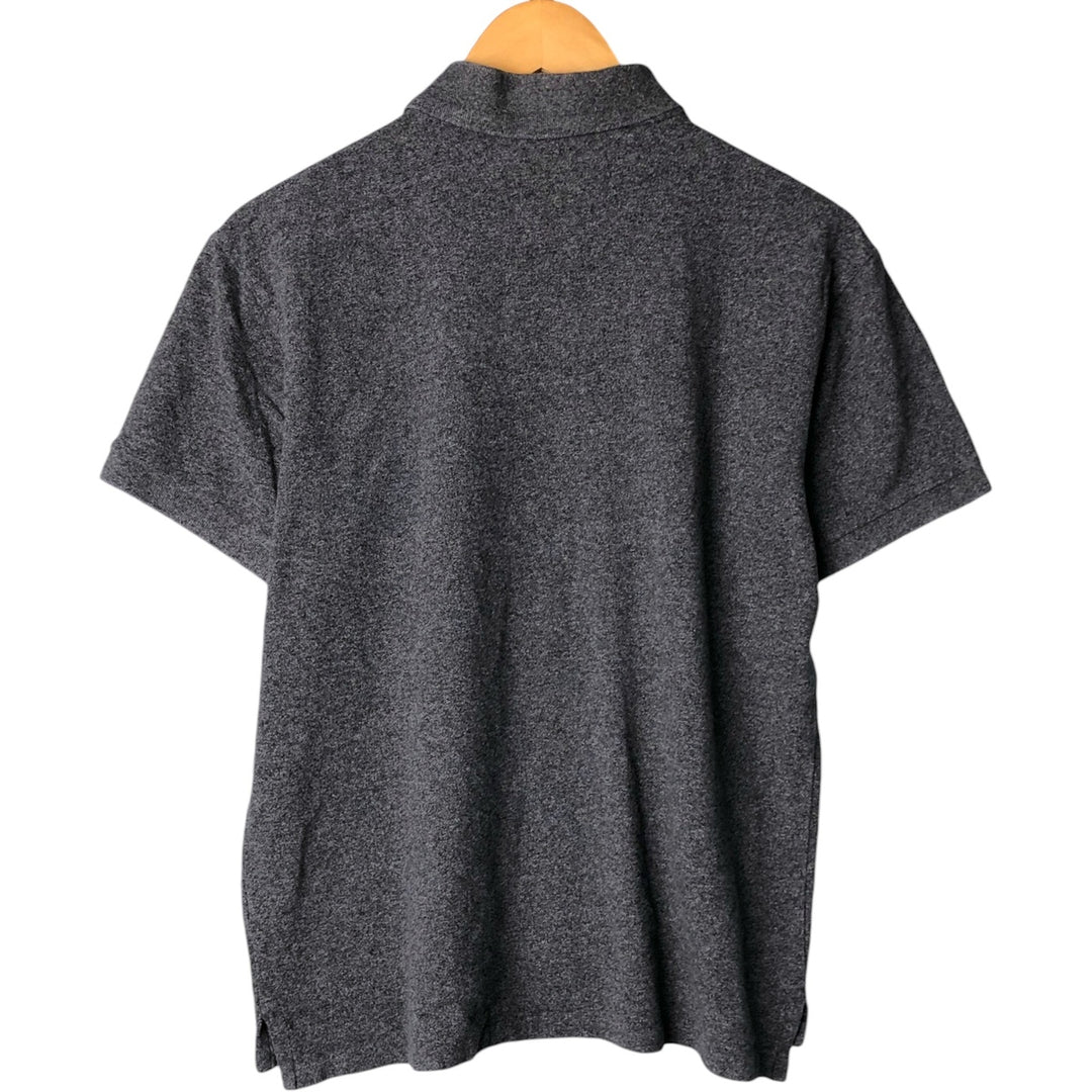 Ralph Lauren POLO RALPH LAUREN SLIM FIT short sleeve polo shirt, men's size L cotton gray type Vintage Second Hand