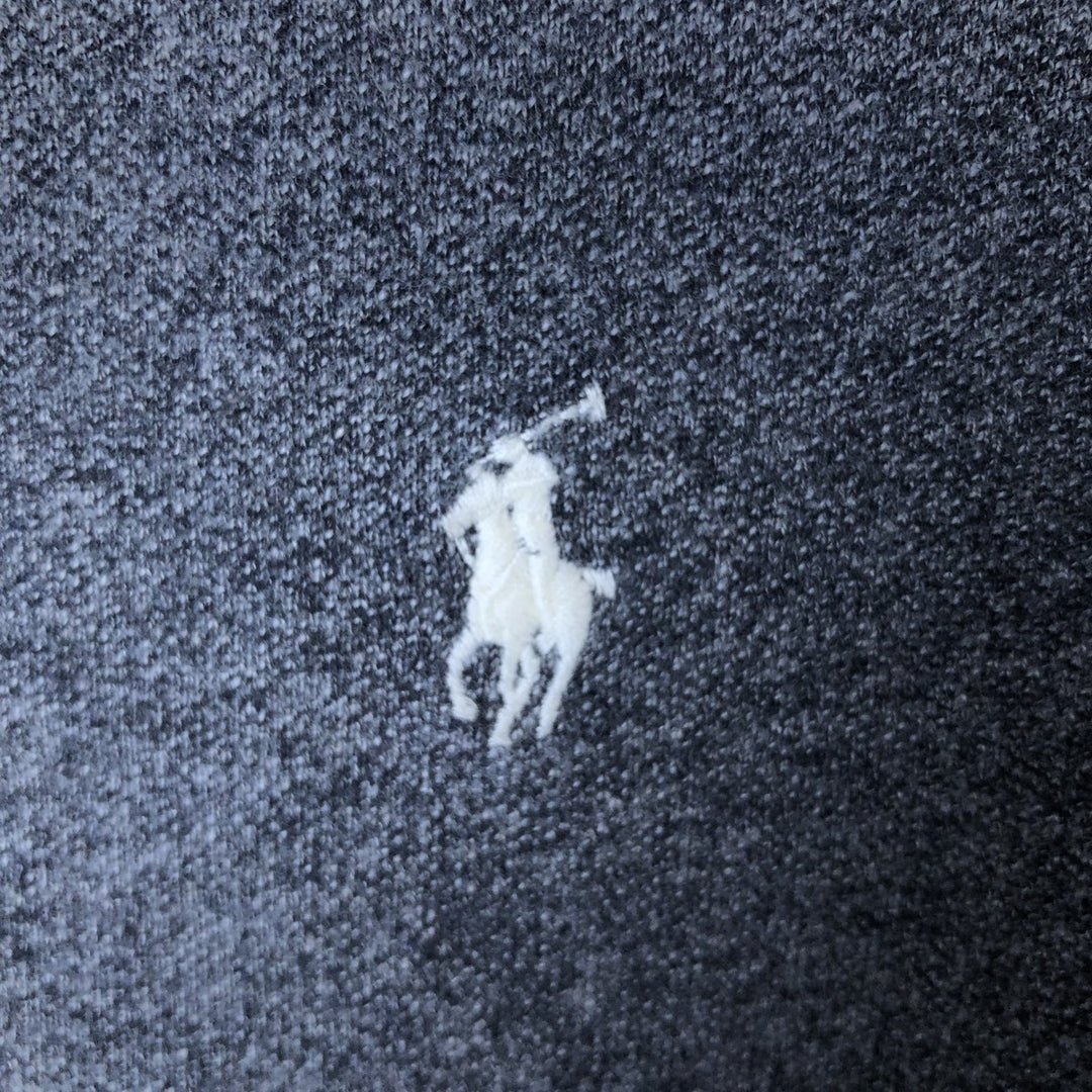 Ralph Lauren POLO RALPH LAUREN SLIM FIT short sleeve polo shirt, men's size L cotton gray type Vintage Second Hand
