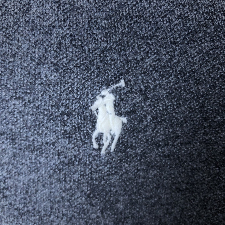 Ralph Lauren POLO RALPH LAUREN SLIM FIT short sleeve polo shirt, men's size L cotton gray type Vintage Second Hand