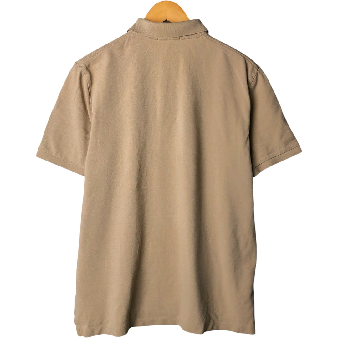 Ralph Lauren POLO RALPH LAUREN CLASSIC FIT short sleeve polo shirt, men's size M cotton Beige type Vintage Second Hand