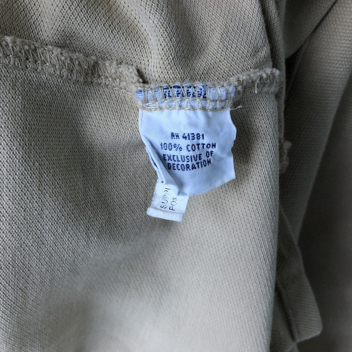 Ralph Lauren POLO RALPH LAUREN CLASSIC FIT short sleeve polo shirt, men's size M cotton Beige type Vintage Second Hand