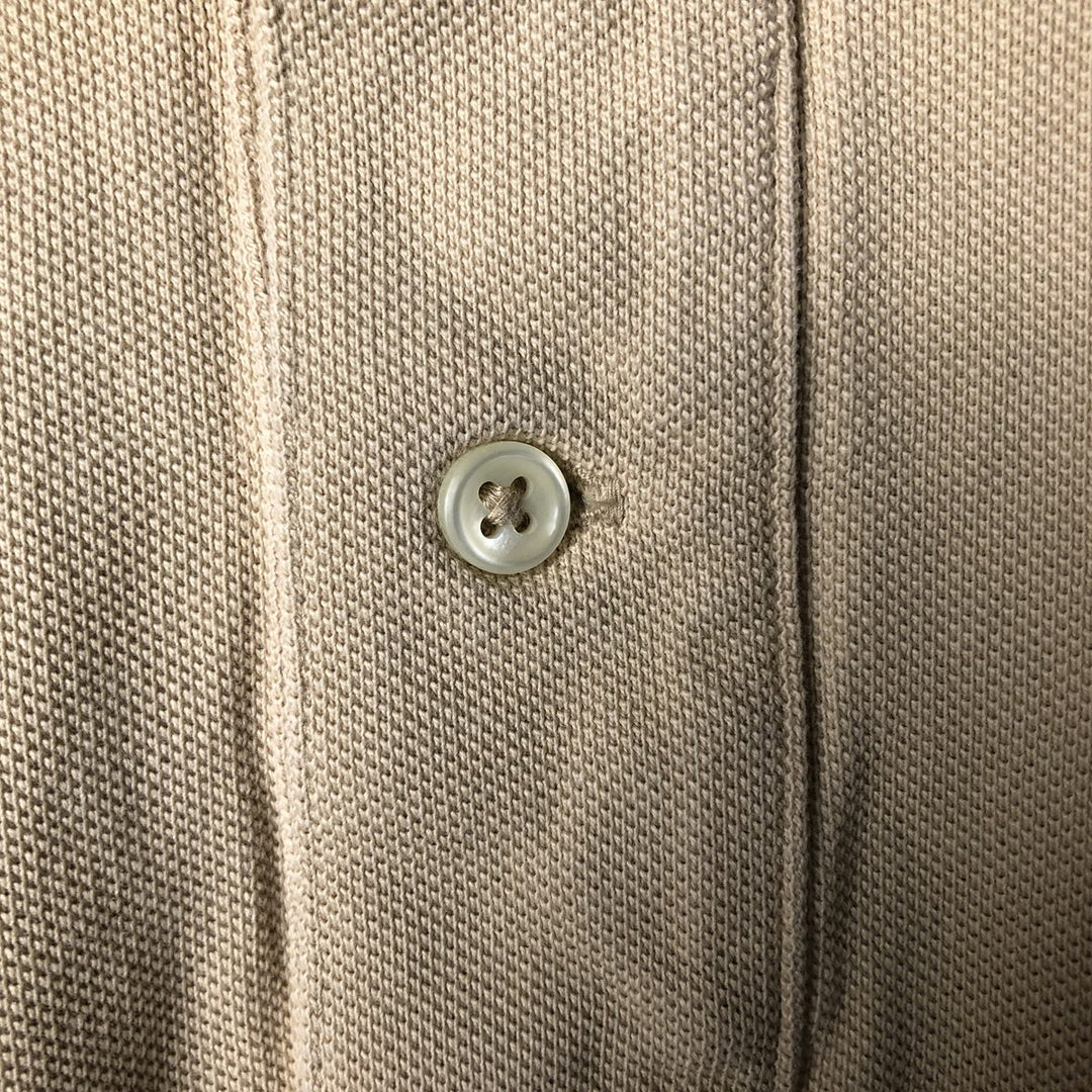 Ralph Lauren POLO RALPH LAUREN CLASSIC FIT short sleeve polo shirt, men's size M cotton Beige type Vintage Second Hand