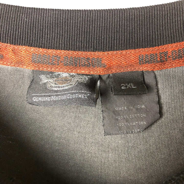 00'S Harley-Davidson Long Sleeve T-Shirt, Men's XXL cotton gray type Vintage Second Hand