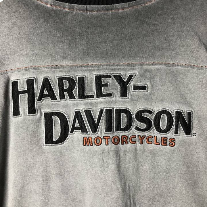 00'S Harley-Davidson Long Sleeve T-Shirt, Men's XXL cotton gray type Vintage Second Hand