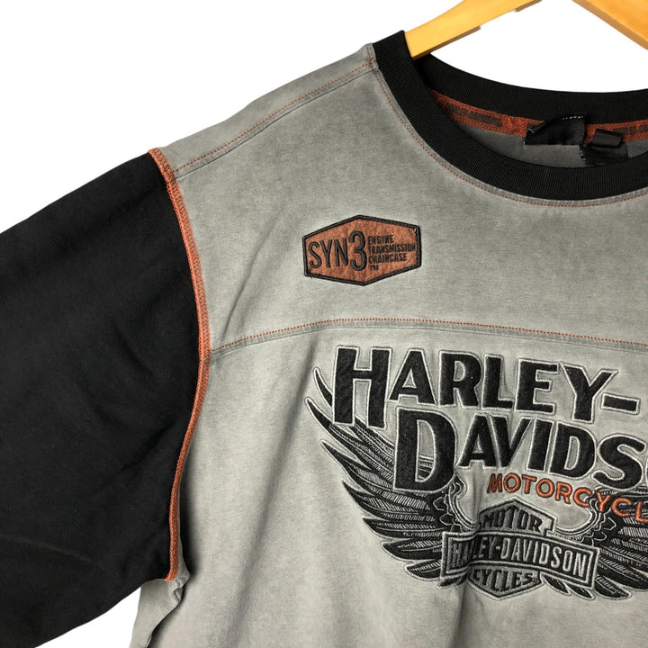 00'S Harley-Davidson Long Sleeve T-Shirt, Men's XXL cotton gray type Vintage Second Hand