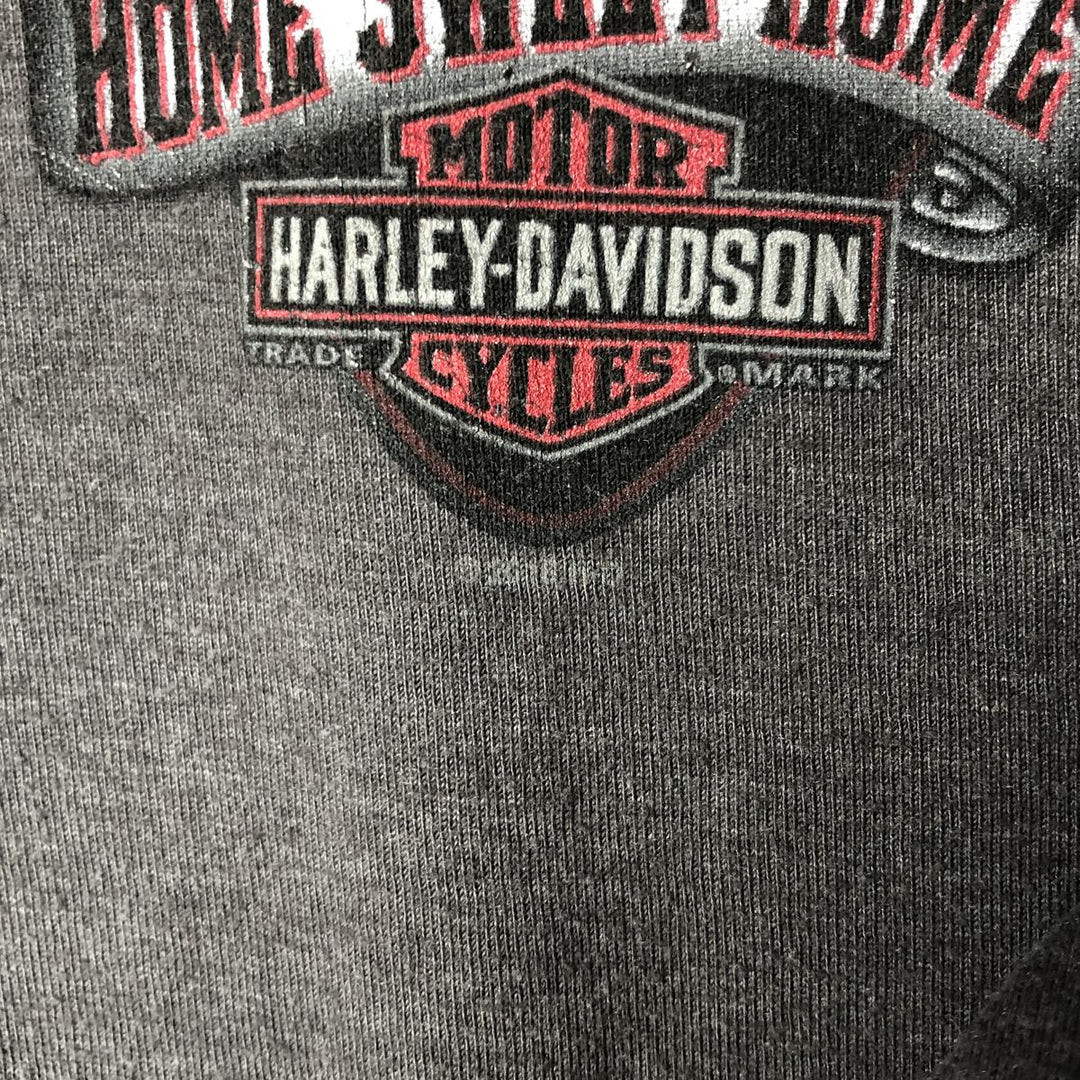 00'S Harley-Davidson Long Sleeve T-Shirt, Men's Medium cotton Charcoal Vintage Second Hand