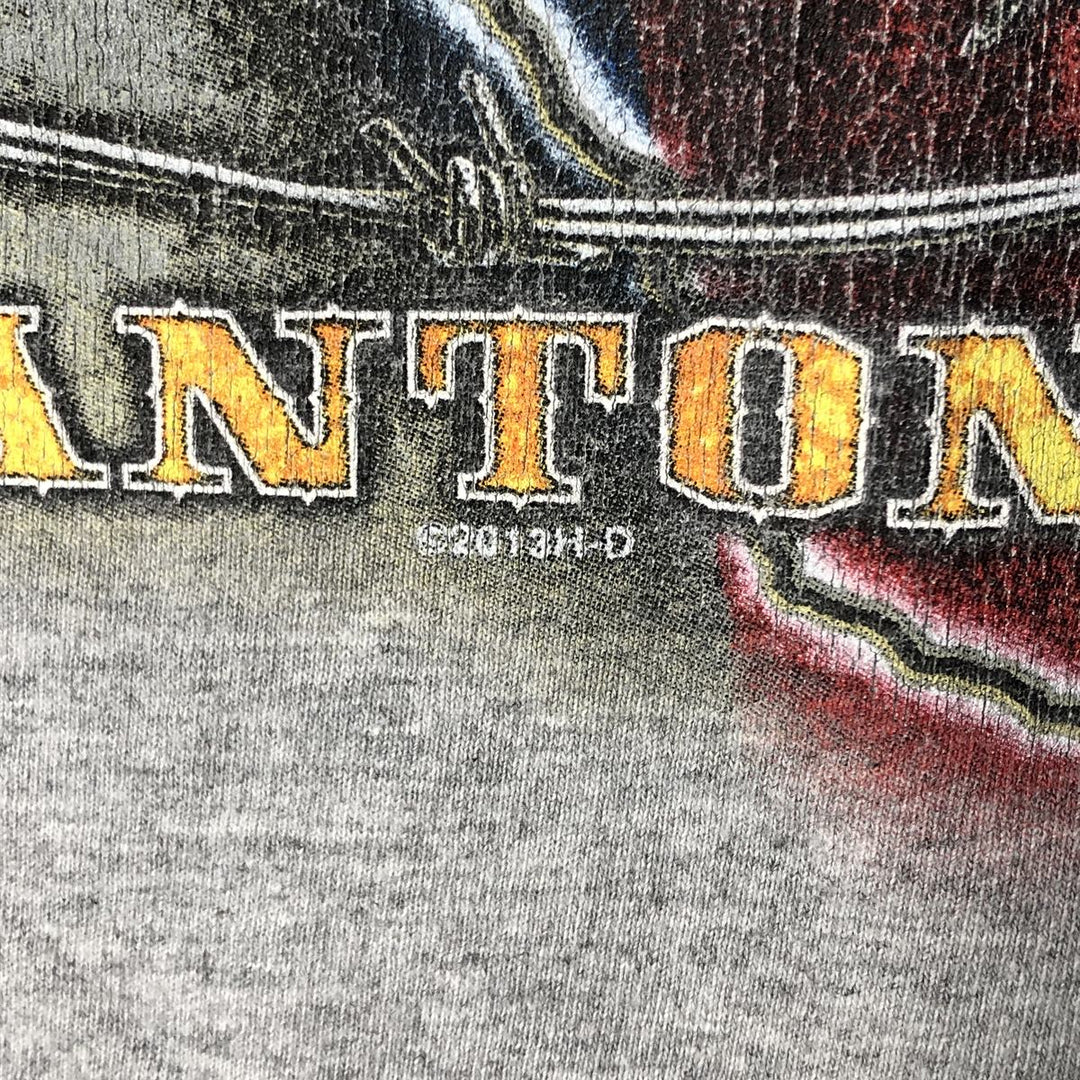 Oversized Harley-Davidson Stars and Stripes Motorcycle T-shirt, Men's, Size XXXL cotton gray type Vintage Second Hand