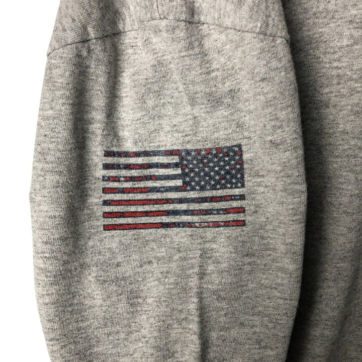 Oversized Harley-Davidson Stars and Stripes Motorcycle T-shirt, Men's, Size XXXL cotton gray type Vintage Second Hand
