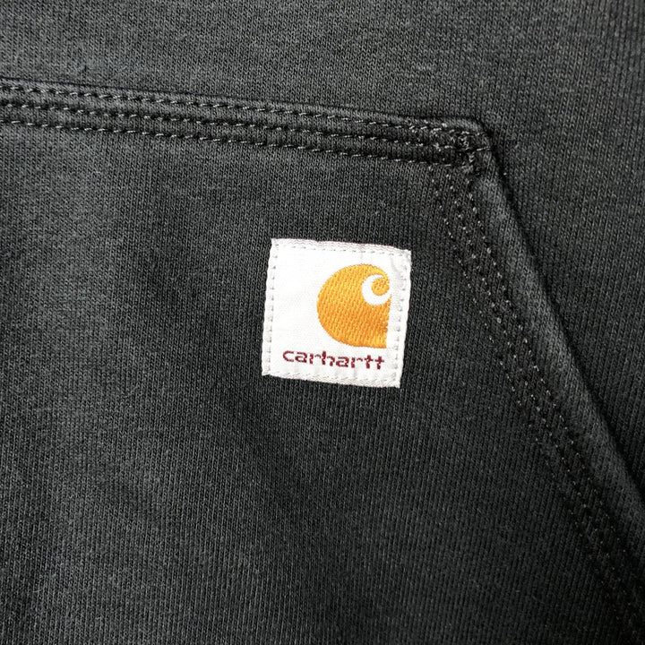 Carhartt ORIGINAL FIT sweatshirt pullover hoodie, men's XL size cotton black type Vintage Second Hand