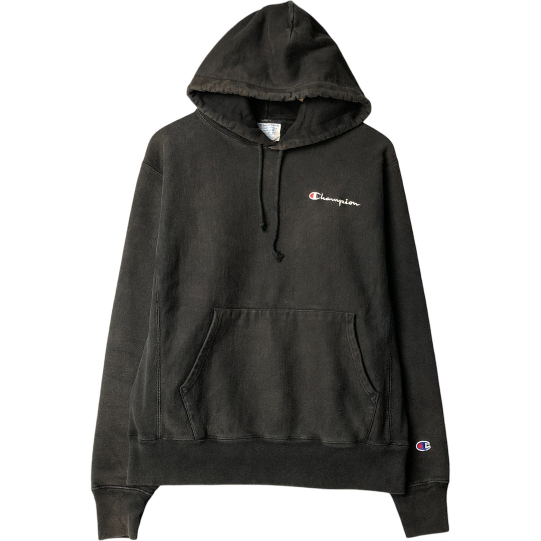 Champion REVERSE WEAVE Reverse Weave Sweat Pullover Hoodie Men's M cotton black type Vintage Second Hand