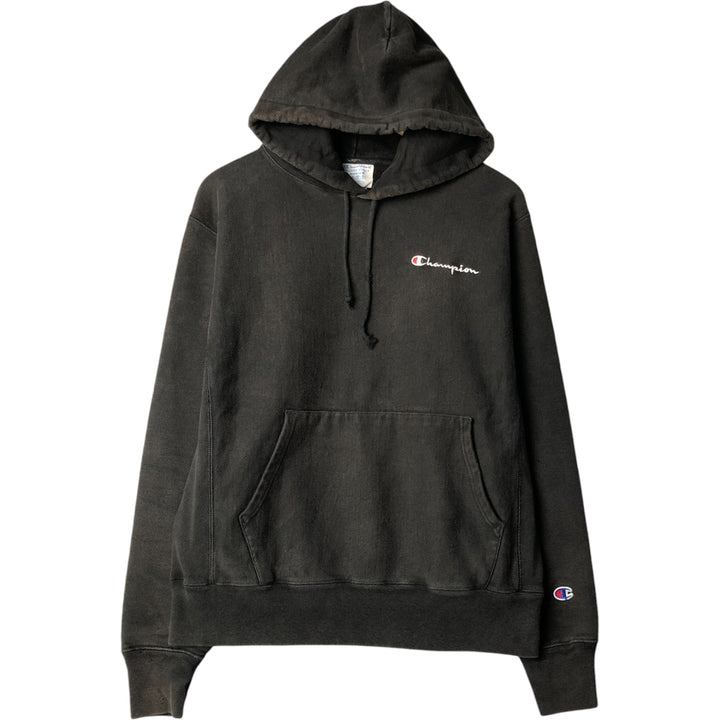 Champion REVERSE WEAVE Reverse Weave Sweat Pullover Hoodie Men's M cotton black type Vintage Second Hand