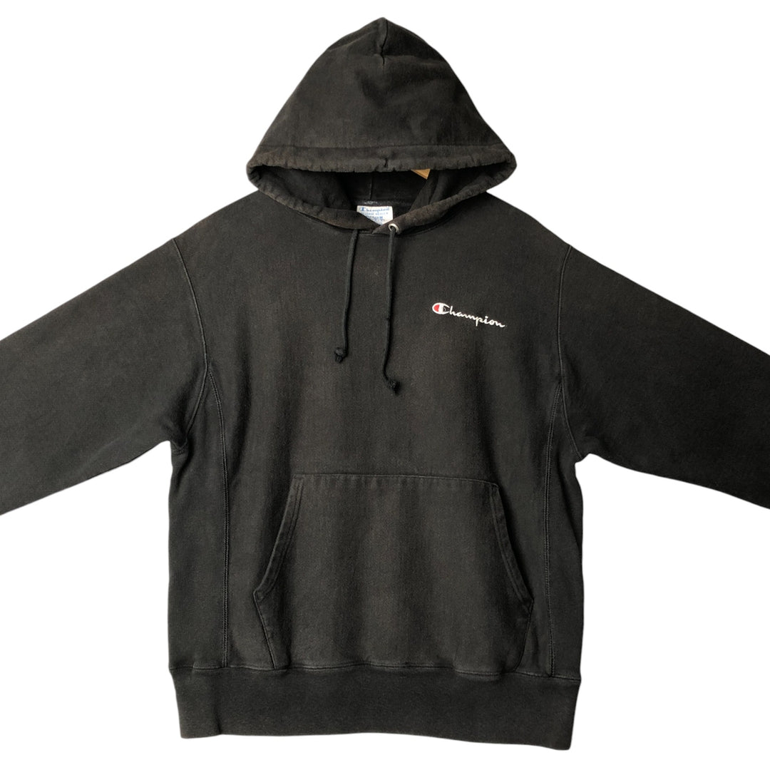 Champion REVERSE WEAVE Reverse Weave Sweat Pullover Hoodie Men's M cotton black type Vintage Second Hand