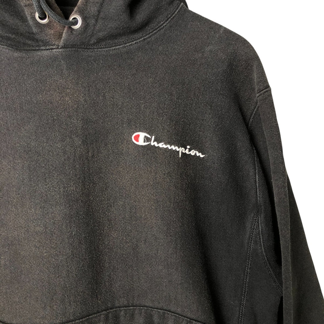 Champion REVERSE WEAVE Reverse Weave Sweat Pullover Hoodie Men's M cotton black type Vintage Second Hand