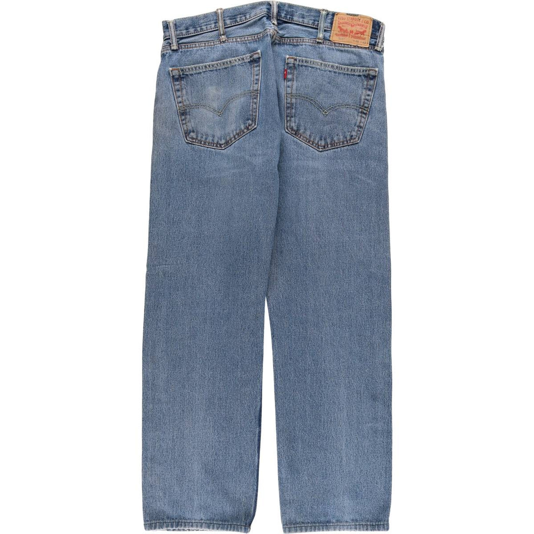 Levi's 505 tapered denim pants for men, size w37 unclear blue type Vintage Second Hand
