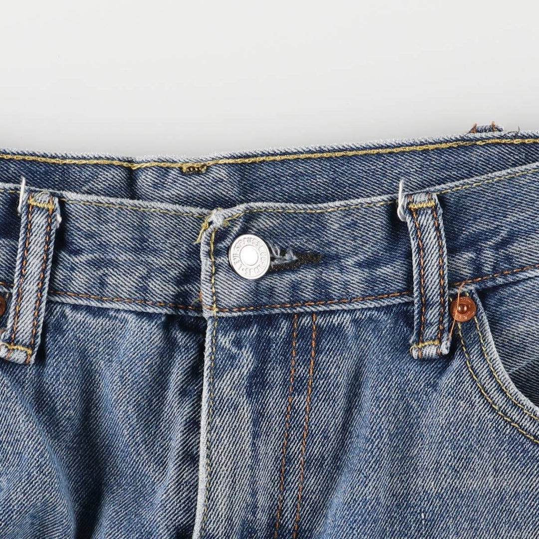 Levi's 505 tapered denim pants for men, size w37 unclear blue type Vintage Second Hand