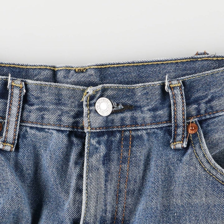 Levi's 505 tapered denim pants for men, size w37 unclear blue type Vintage Second Hand