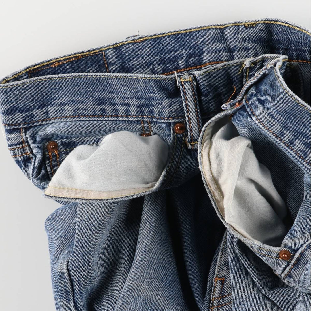 Levi's 505 tapered denim pants for men, size w37 unclear blue type Vintage Second Hand