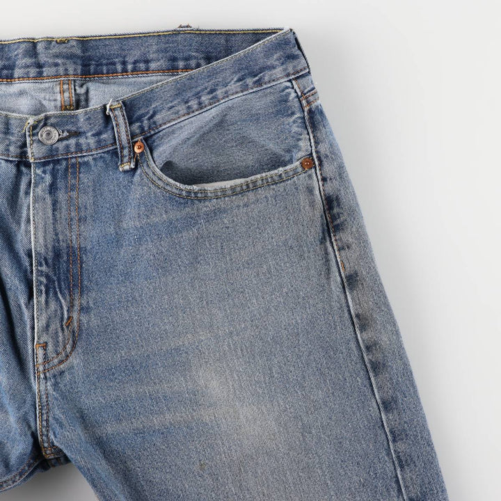 Levi's 505 tapered denim pants for men, size w37 unclear blue type Vintage Second Hand