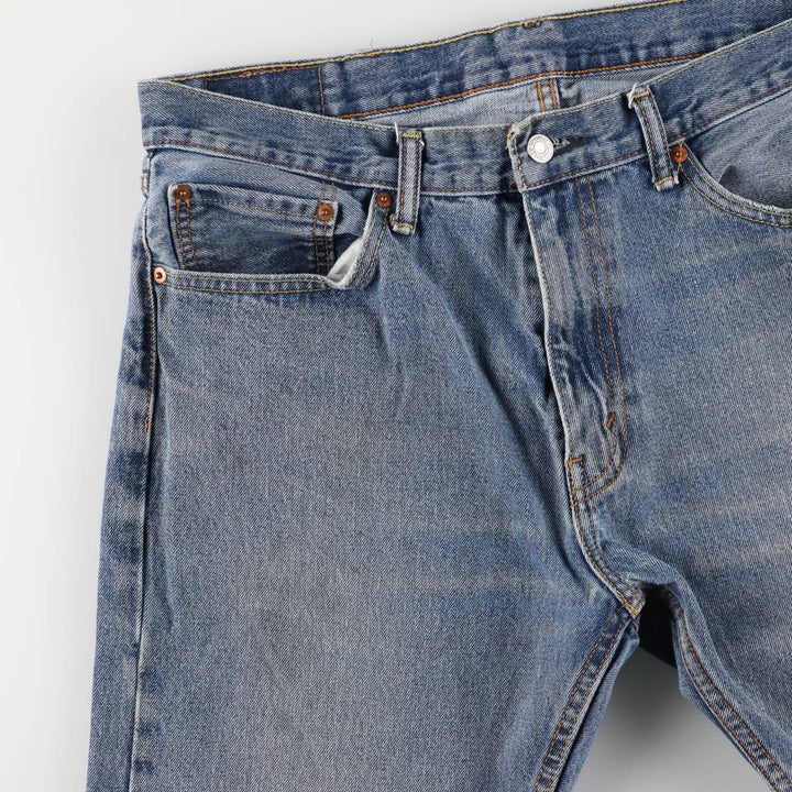 Levi's 505 tapered denim pants for men, size w37 unclear blue type Vintage Second Hand