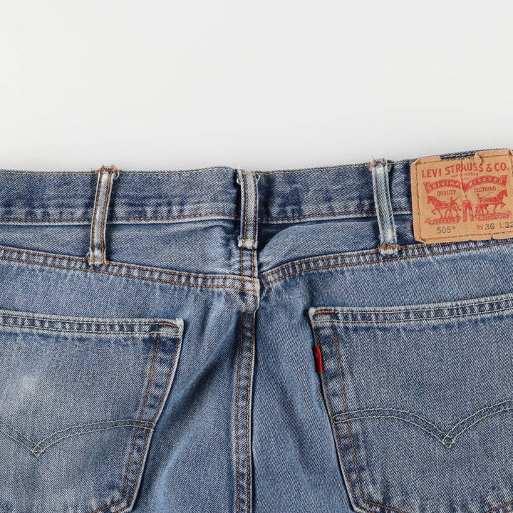 Levi's 505 tapered denim pants for men, size w37 unclear blue type Vintage Second Hand