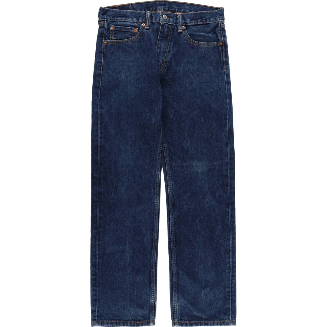 Levi's 505 tapered denim pants for men, size W33 cotton blue type Vintage Second Hand