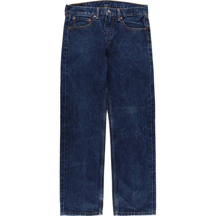 Levi's 505 tapered denim pants for men, size W33 cotton blue type Vintage Second Hand