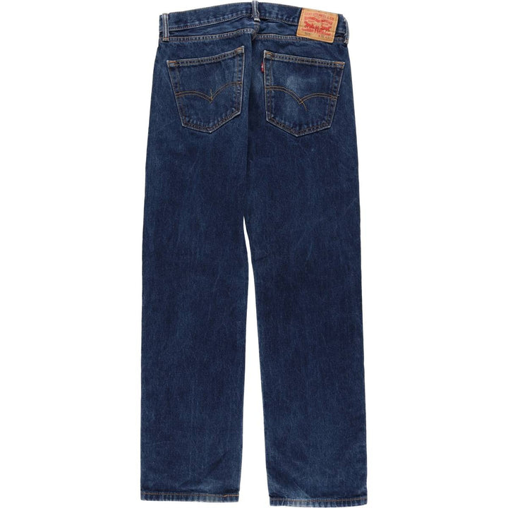 Levi's 505 tapered denim pants for men, size W33 cotton blue type Vintage Second Hand
