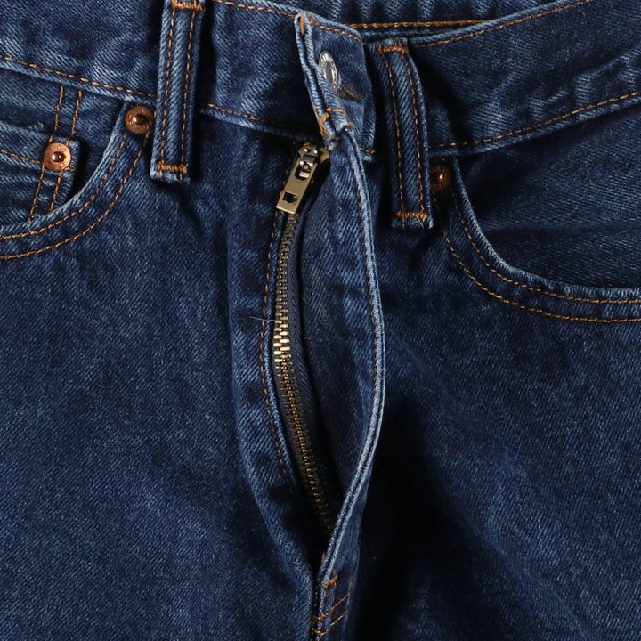 Levi's 505 tapered denim pants for men, size W33 cotton blue type Vintage Second Hand