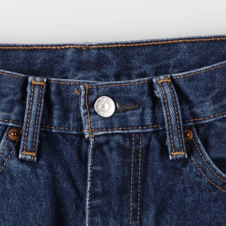 Levi's 505 tapered denim pants for men, size W33 cotton blue type Vintage Second Hand