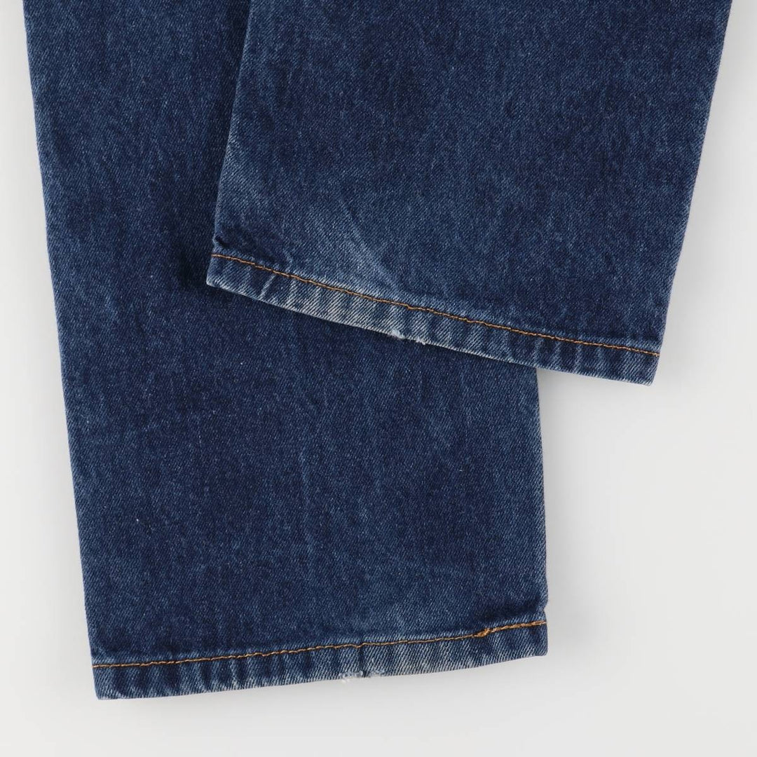 Levi's 505 tapered denim pants for men, size W33 cotton blue type Vintage Second Hand