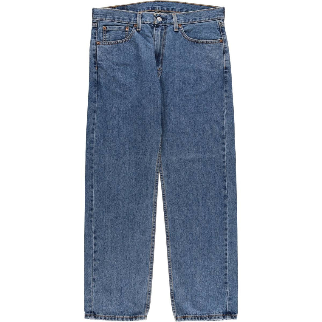 Levi's 505 tapered denim pants for men, size w36 cotton blue type Vintage Second Hand