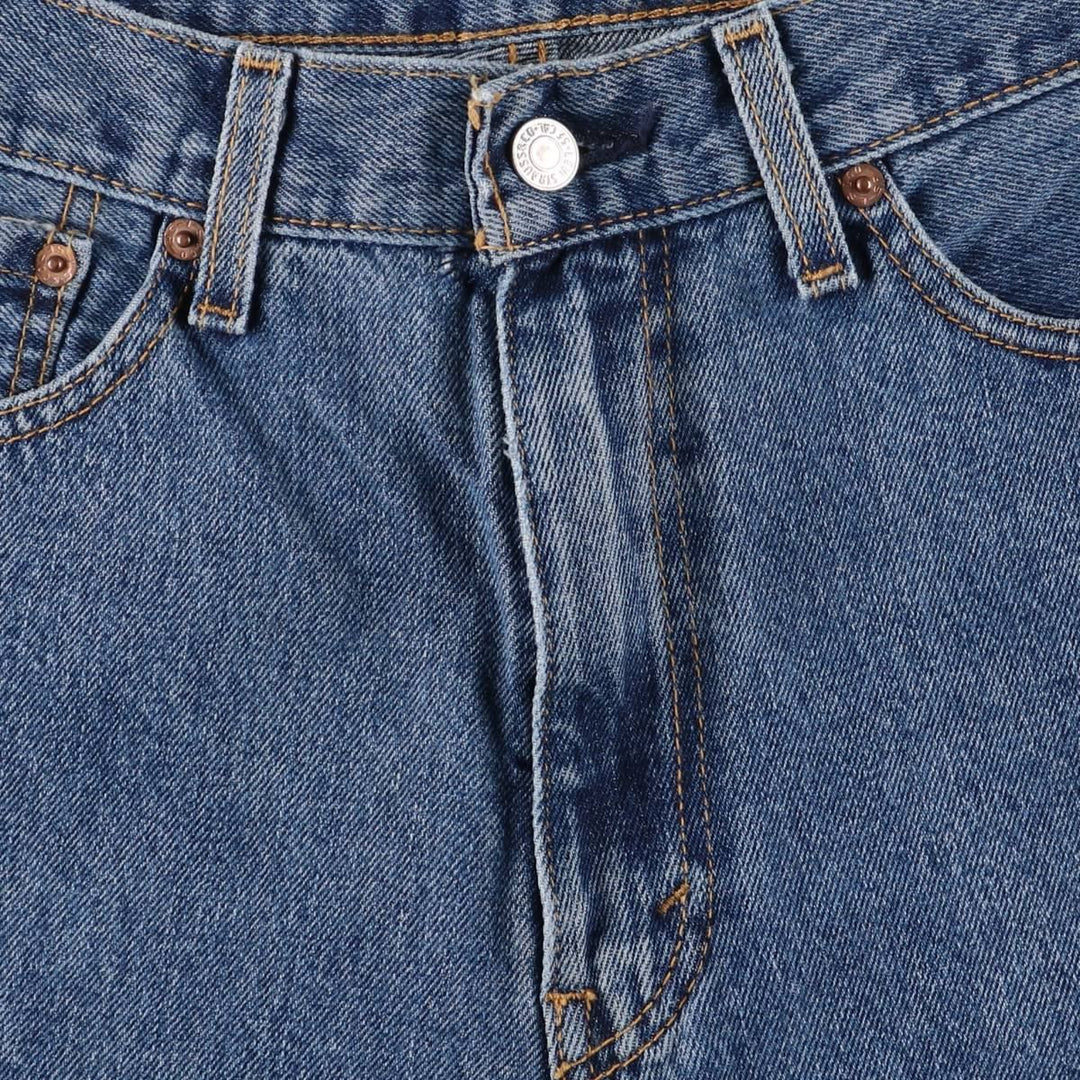 Levi's 505 tapered denim pants for men, size w36 cotton blue type Vintage Second Hand