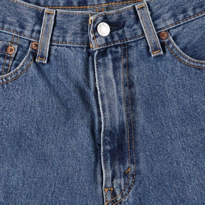 Levi's 505 tapered denim pants for men, size w36 cotton blue type Vintage Second Hand