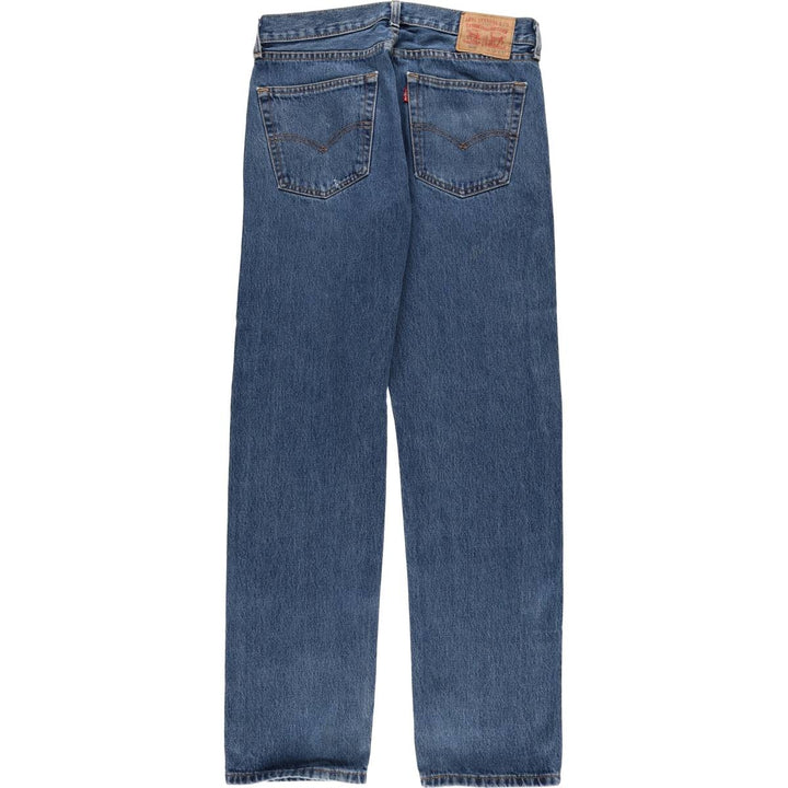 Levi's 505 tapered denim pants for men, size W33 cotton blue type Vintage Second Hand