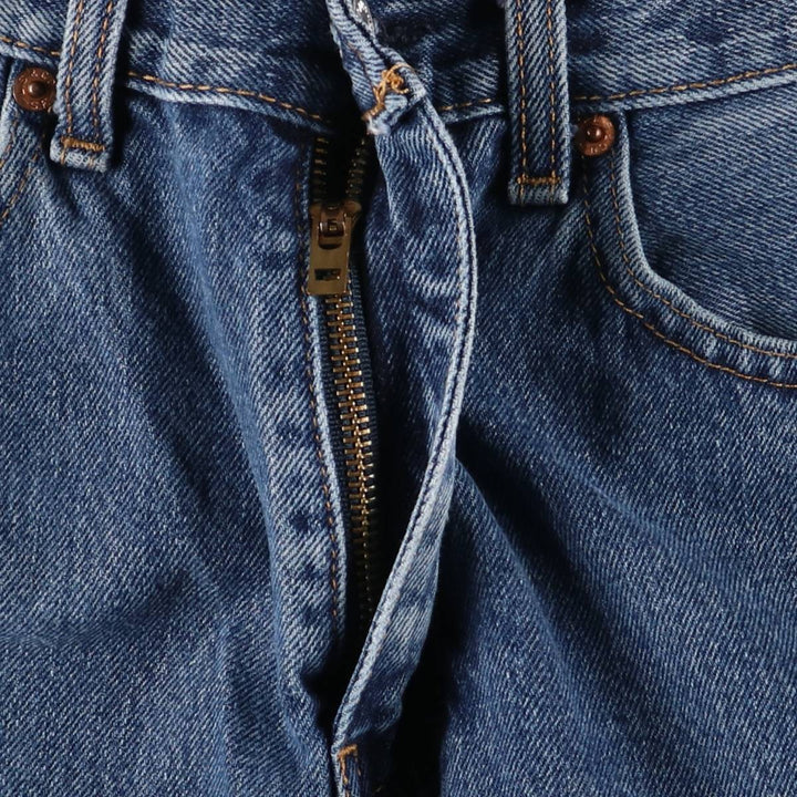 Levi's 505 tapered denim pants for men, size W33 cotton blue type Vintage Second Hand