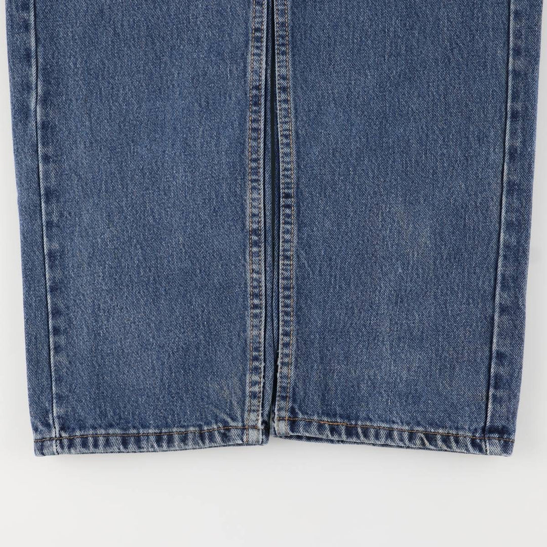Levi's 505 tapered denim pants for men, size W33 cotton blue type Vintage Second Hand