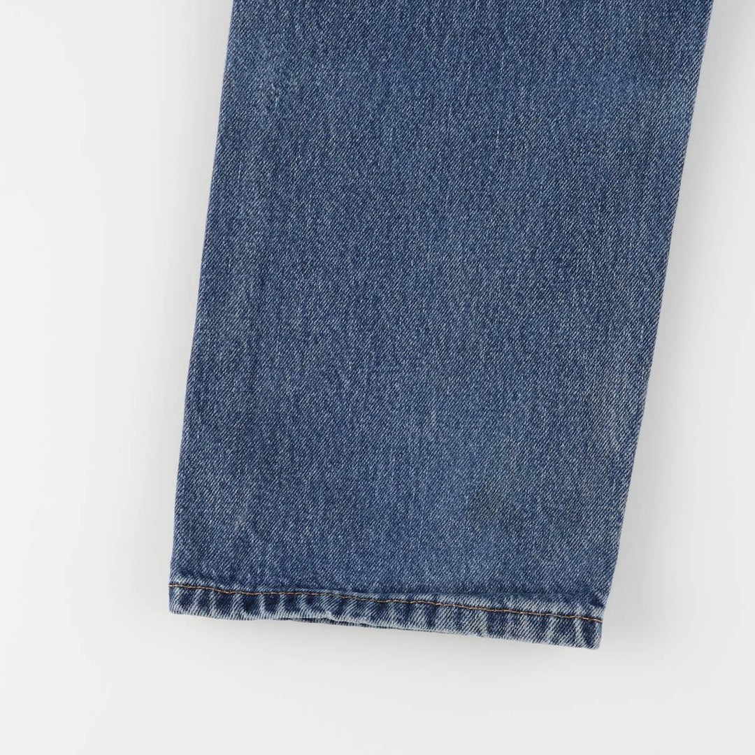 Levi's 505 tapered denim pants for men, size W33 cotton blue type Vintage Second Hand